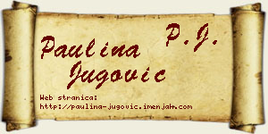 Paulina Jugović vizit kartica